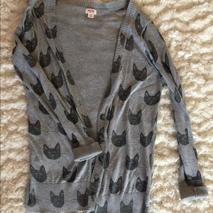 Sweaters | Cat Print Cardigan | Poshmark